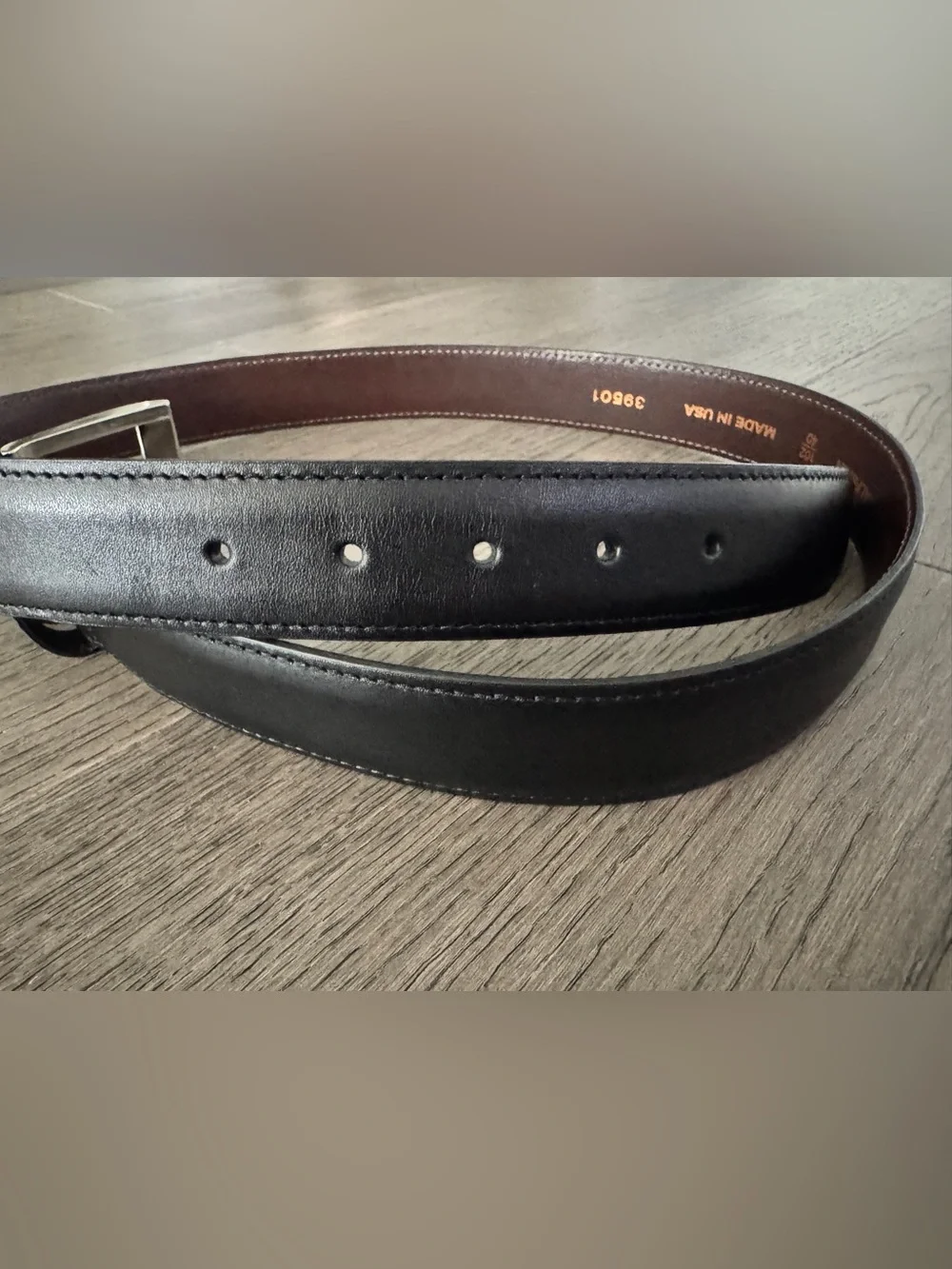 Allen Edmonds Men’s Wide Basic Dress Belt - Black